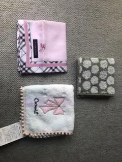 BURBERRY 他　ハンカチ 3枚セット