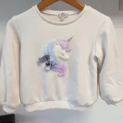 any FAM ユニコーン刺繍 トレーナー 120