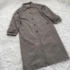 ロングコート ロングコートチェック柄