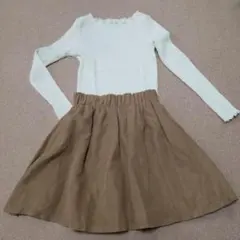 スカートのみです【グローバルワーク】130㎝　キャメル　スカート　インナーパンツ