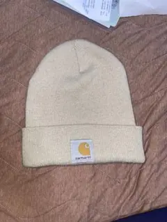 Carhartt ニット帽 クリーム色
