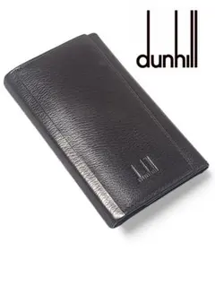 ダンヒル dunhill ブラックレザー　6連キーケース 旧ロゴ型押しフランス製
