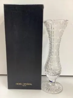 HOYA　クリスタル　花瓶　ガラス瓶　フラワーベース　N744