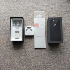 よしこさま専用　Apple iPhone 8 スペースグレー 箱　未使用付属品
