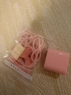 ピンクのリボンデザインiphone充電ケーブル保護セット