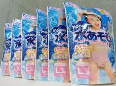 ムーニー 水あそびパンツ Lサイズ 女の子 3枚入 6袋セット おむつのサムネイル