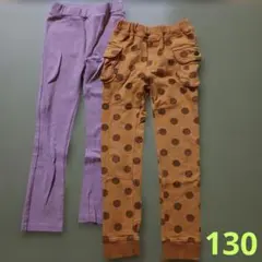 【キッズ　ロングパンツ 2点セット】 130cmのサムネイル
