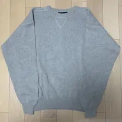 croft & barrow 前Vコットンニット ベージュ L