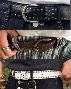 T0M0K1Y yolo ユニセックスウエスタンy2kベルト TO1102