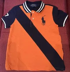 Polo Ralph Lauren ポロシャツ オレンジ/ネイビー