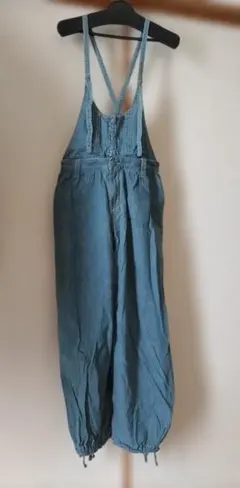 未使用タグなし　2WAY仕様 エスタコット　ガーリーデザインサロペット　デニム