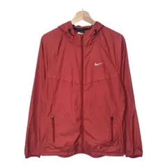 NIKE ナイキ　フルジップポリエステルパーカー　薄手　ワンポイント　チェックのサムネイル