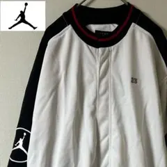 Y2K NIKE JORDAN（ジョーダン）トラックジャケット/M/ホワイト