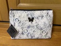 アナスイ ANNA SUI コスメポーチ(小)レース 紫 バタフライ パープルのサムネイル
