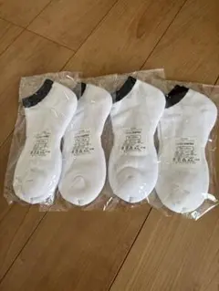 azuki-kanko ホワイトソックス 4足セット 24-26cm