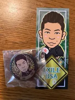 USAセット 居酒屋えぐざいる 千社礼シール 缶バッチ