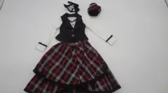 ボークス バックロングスカートセット（赤チェック）　ＤＤ ブラックレーベル