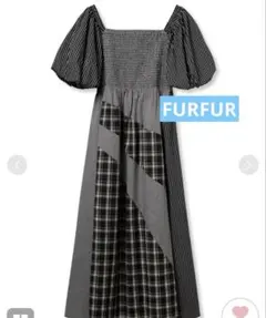 【最終値下げ】FURFUR プリントミックスワンピース