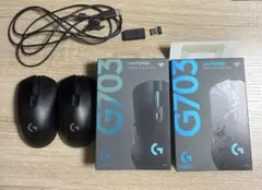 G703h マウス 2台セット 箱・付属品付ジャンク品