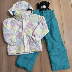 FABRICE 花柄 スキーウェア 上下セット 120サイズ