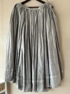 nest Robe ネストローブ リネン ライトグレー ロングスカートのサムネイル
