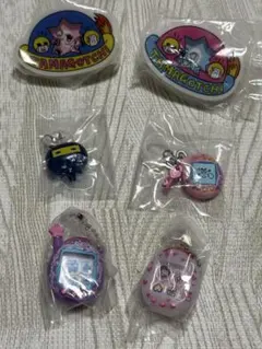 たまごっち　めじるしチャーム　シャカシャカアクリルクリップ　シャカシャカチャーム