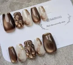 100. ショートバレリーナ　キルティング　ミラーフレンチ　ニュアンス