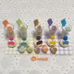 ♡ミニチュアカラフルスイーツセットNo.122