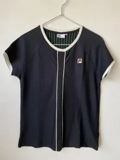 FILA 半袖Tシャツ ブラック ストライプ