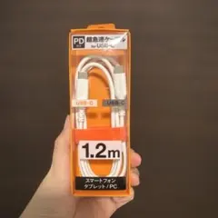 USB-C to USB-C ケーブル 1.2m PD対応