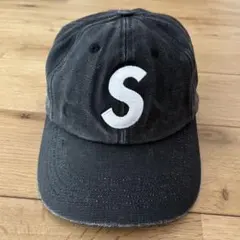 【大人気】Supreme Pigment S Logo 6-Panel ブラック