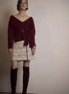 美品マーキュリーデュオ　レーススカート　ブラック