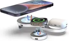 ワイヤレス充電器 同時充電iPhone/Apple Watch/AirPods