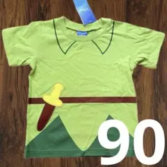 【新品】ピーターパン なりきり半袖Tシャツ 90cm グリーン/緑のサムネイル