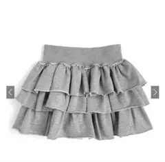 インパン付きティアードスウェットミニスカート GRL