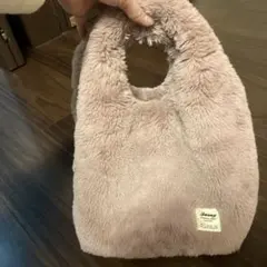 ファー ハンドバッグ ピンク