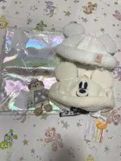 ダンシングスノーフレークス ダッフィー ぬいぐるみバッジ ファンキャップ セット