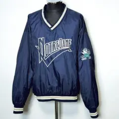 90sノートルダム大学ファイティングアイリッシュナイロンジャケット裏 