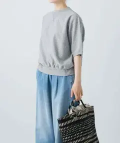 新品タグ付き　かぐれ　コットンリヨセル半袖スウェット　アーバンリサーチドアーズ 新品タグ付き かぐれ コットンリヨセル半袖スウェット アーバン