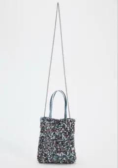 ZARA＊ザラ ビーズ ミニ バケットバッグのサムネイル
