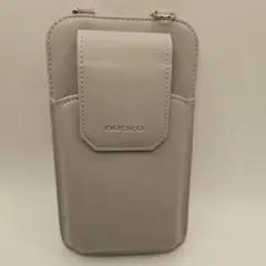 スマホショルダーバッグ 財布にもなるバッグ スマホショルダー グレー