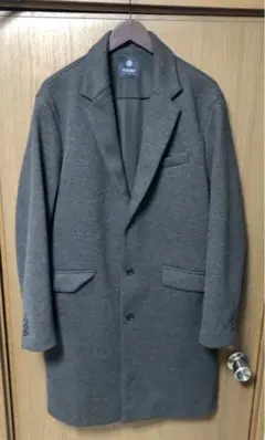 nano universeグレー チェスターコートL L