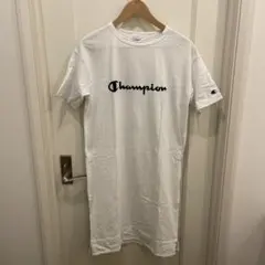 チャンピオン　ホワイト　ワンピース　フリーサイズ