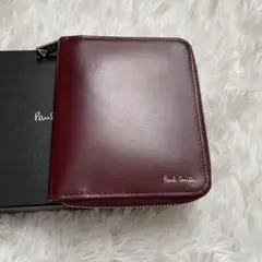 極美品！現行　ポールスミス　折り財布　ボルドーのサムネイル