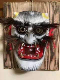 石見神楽面　岩本万吉作　日本伝統　日本舞踊　お面　神楽面 石見神楽面 岩本万吉作 日本伝統 日本舞踊 お面 般若 - メルカリ
