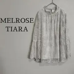 メルローズ　TIARA レースブラウス インナー付き 上品 透け感 フェミニンのサムネイル
