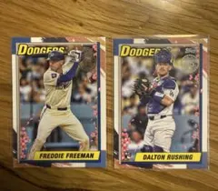 topps FREDDIE FREEMAN DARTON RUSHING
