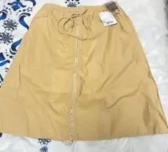 UNIQLO U コットンジッパースカート イエロー M