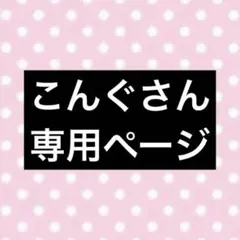 こんぐさん専用ページ