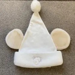 ミッキーマウス 耳付き帽子 ホワイト